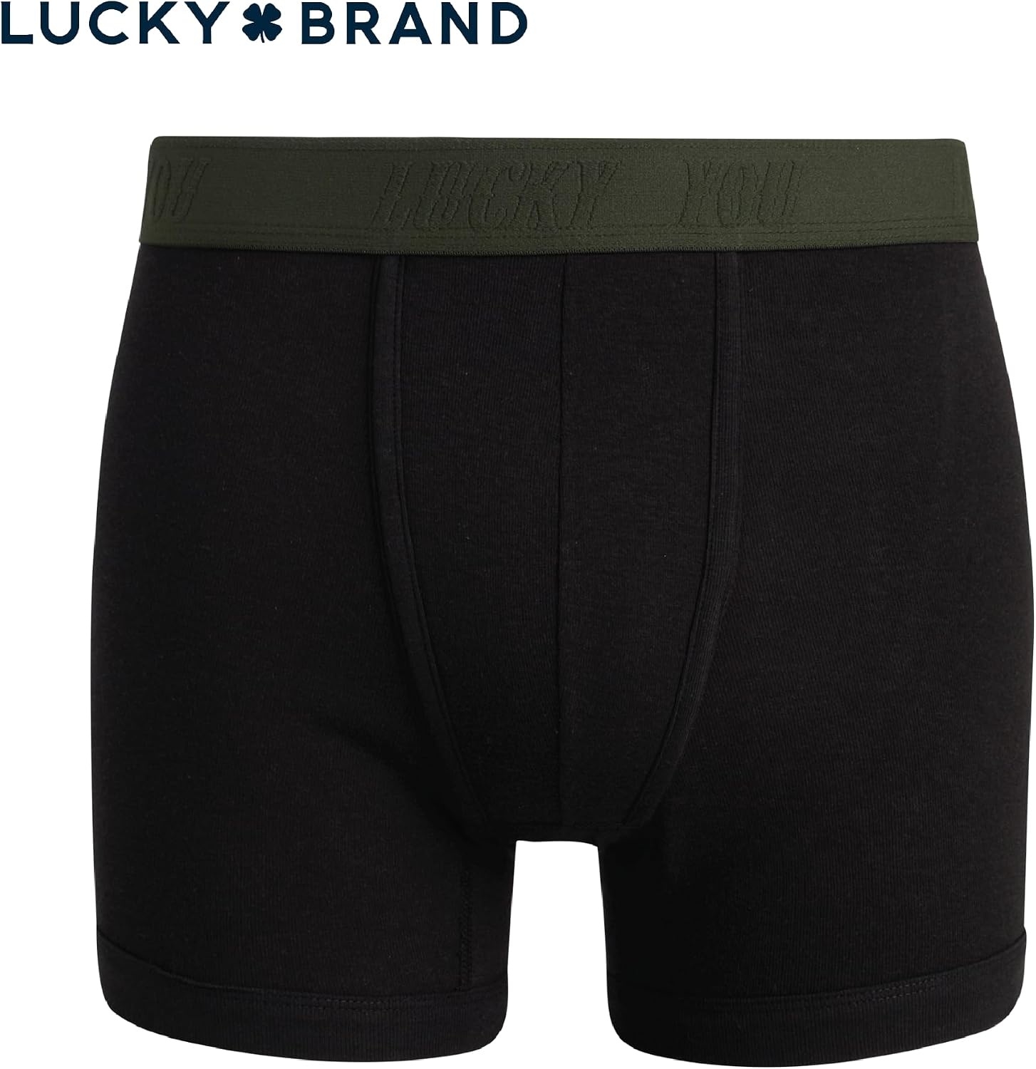 image:imageLucky Brand Mens Boxer Briefs 3 Pack Cotton Underwear For Men 5 InseamJet Black Contrast