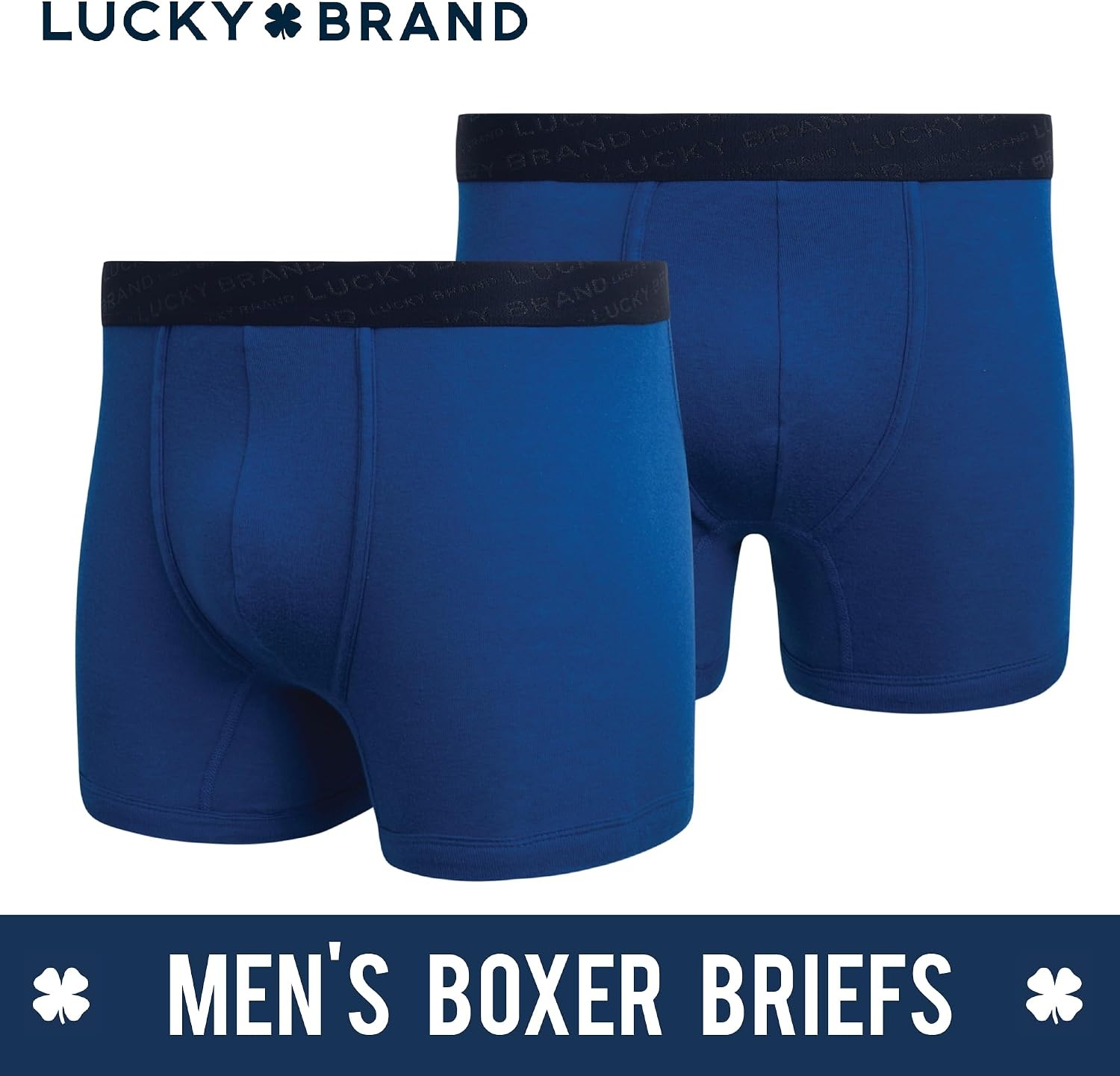 image:imageLucky Brand Mens Boxer Briefs 3 Pack Cotton Underwear For Men 5 InseamNavyBlueTurquoise