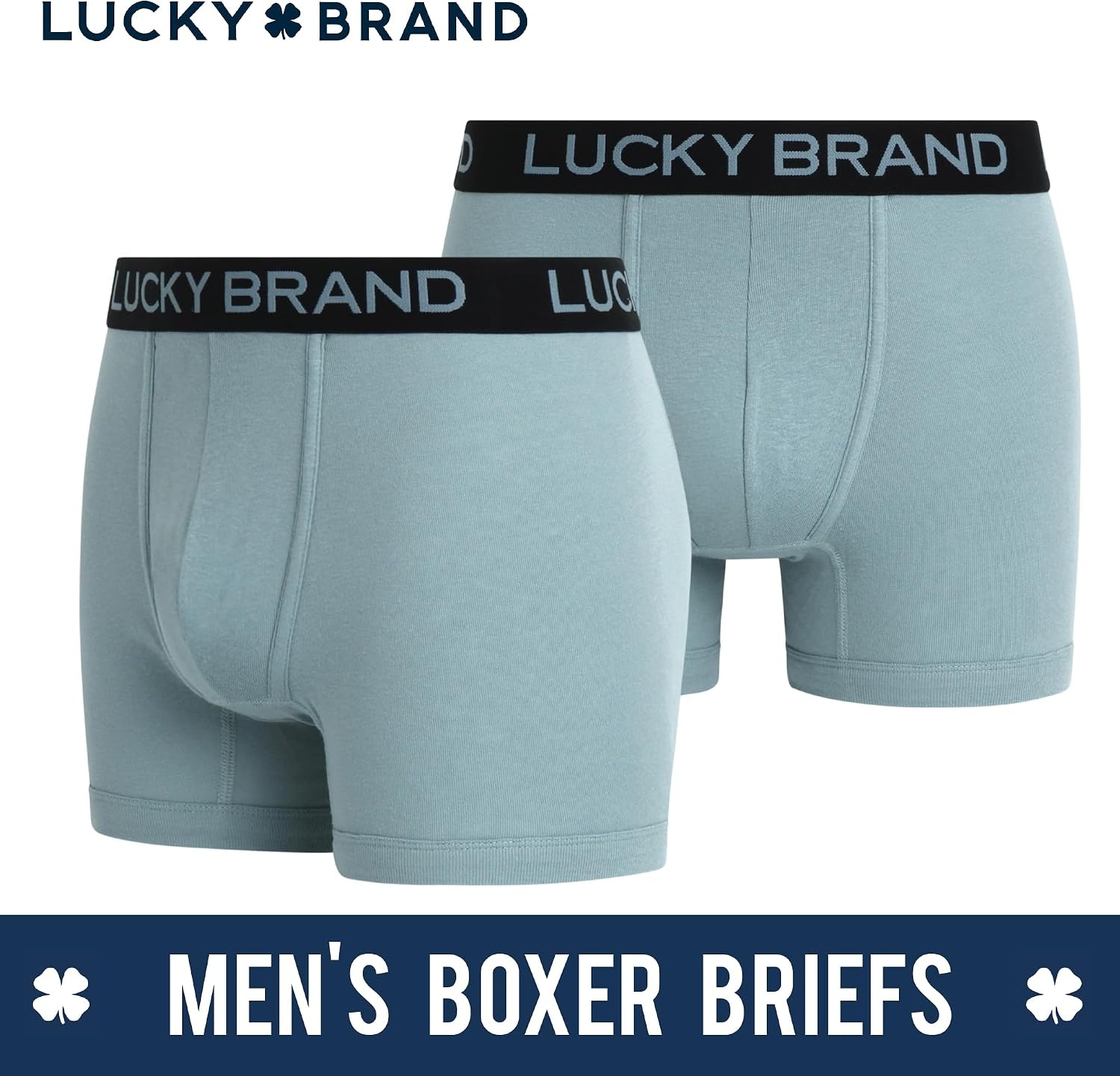 image:imageLucky Brand Mens Boxer Briefs 3 Pack Cotton Underwear For Men 5 InseamSmoked PearlGreyLead