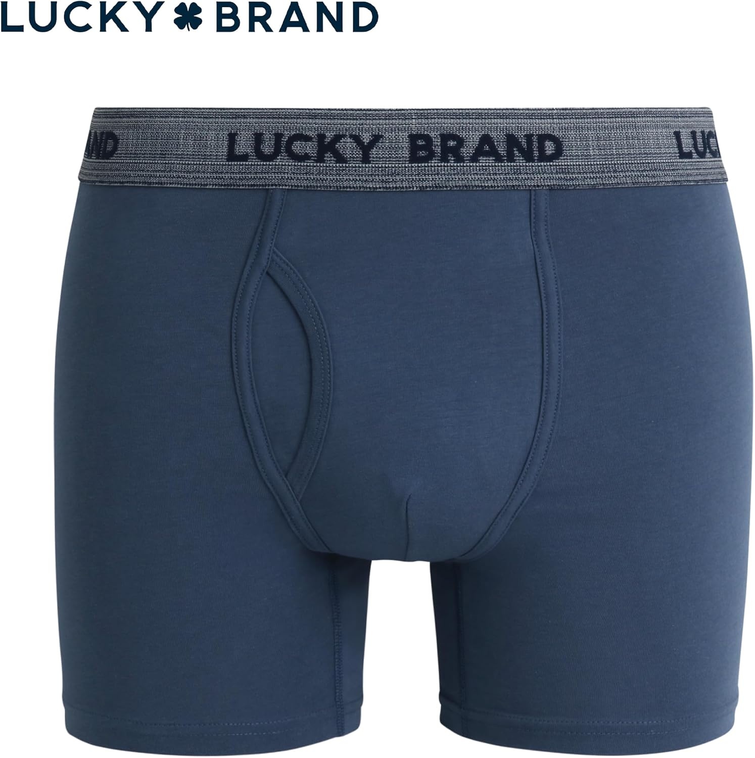 image:imageLucky Brand Mens Boxer Briefs Cotton Boxers with Fly 6 Pack 6 InseamEarth RedIndigoVintage Indigo