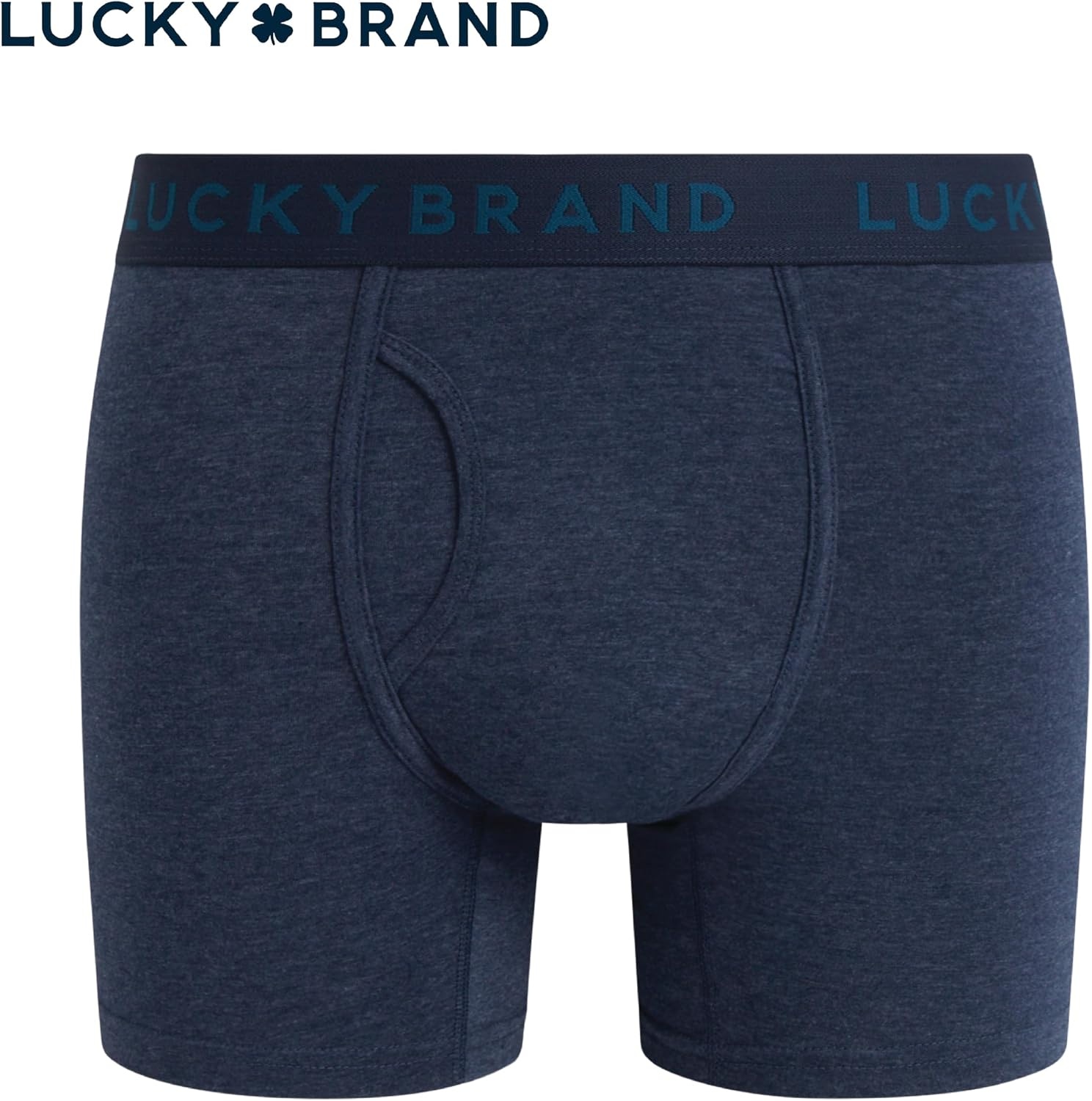 image:imageLucky Brand Mens Boxer Briefs Cotton Boxers with Fly 6 Pack 6 InseamIndigoLight GreenCharcoal Grey