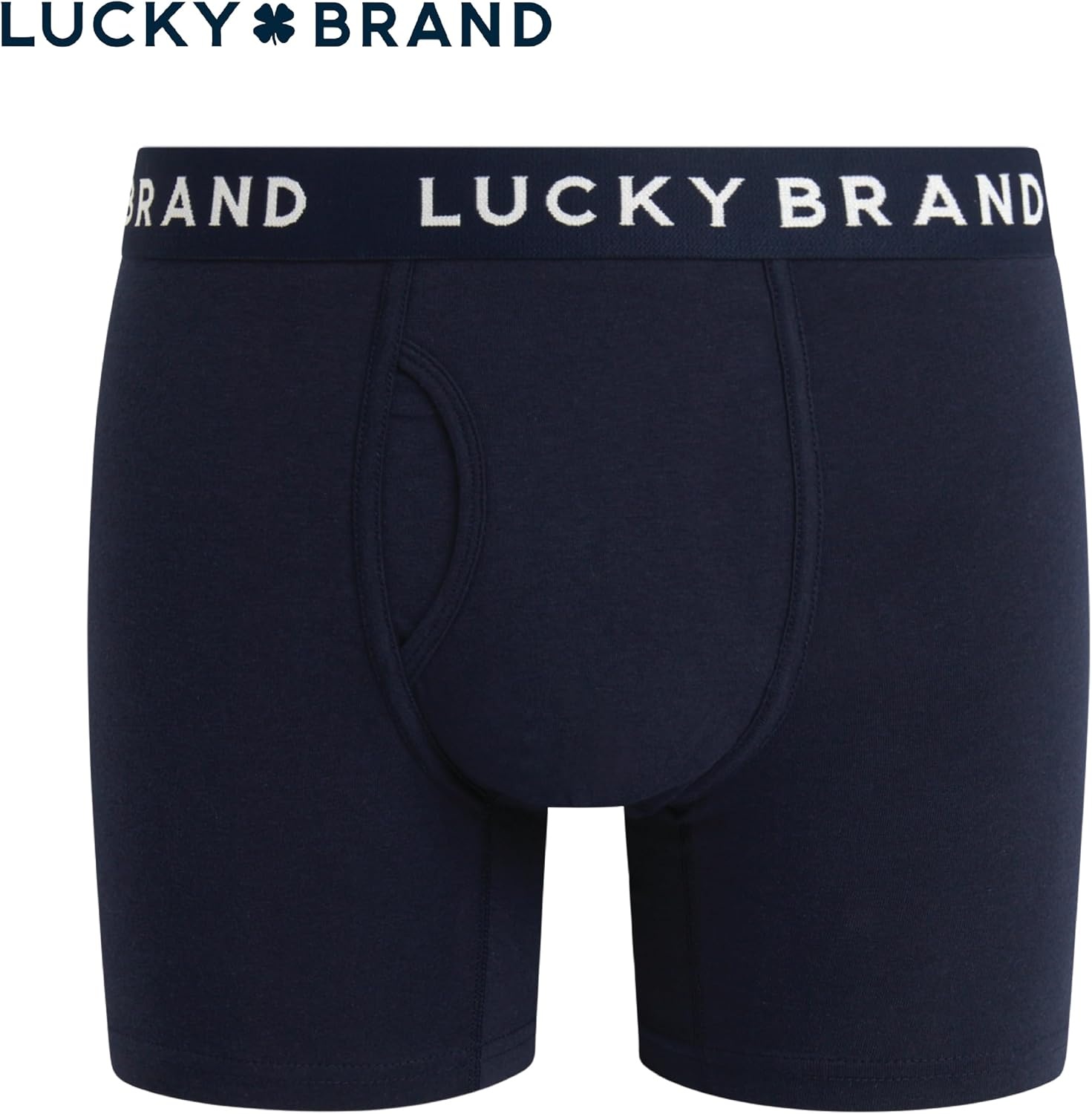 image:imageLucky Brand Mens Boxer Briefs Cotton Boxers with Fly 6 Pack 6 InseamShadow BlackBlue PrintGolden Olive