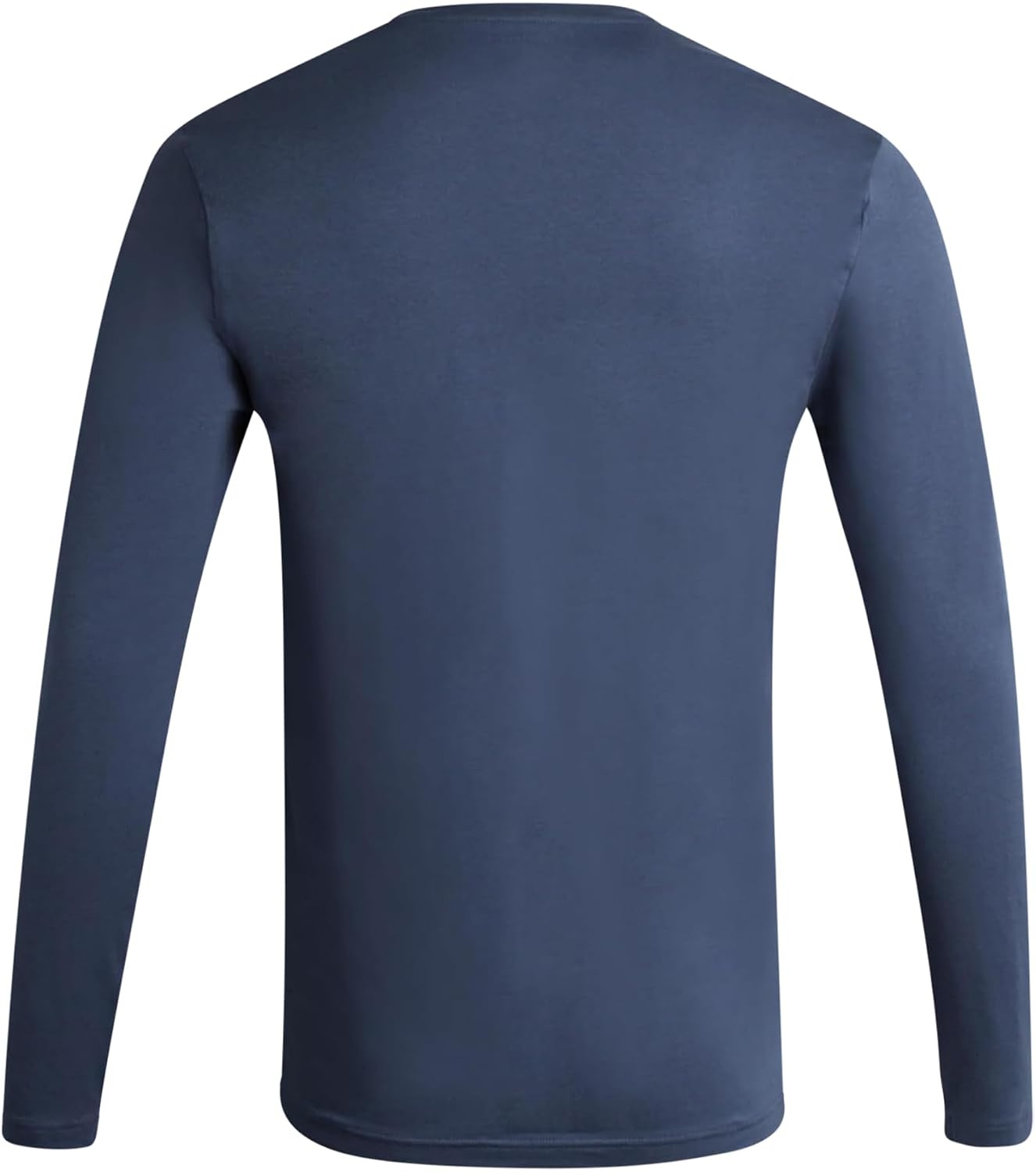 image:imageLucky Brand Mens Sleep Shirt 2 Pack Soft Cotton Long Sleeve Crewneck TeeJet BlackVintage Indigo
