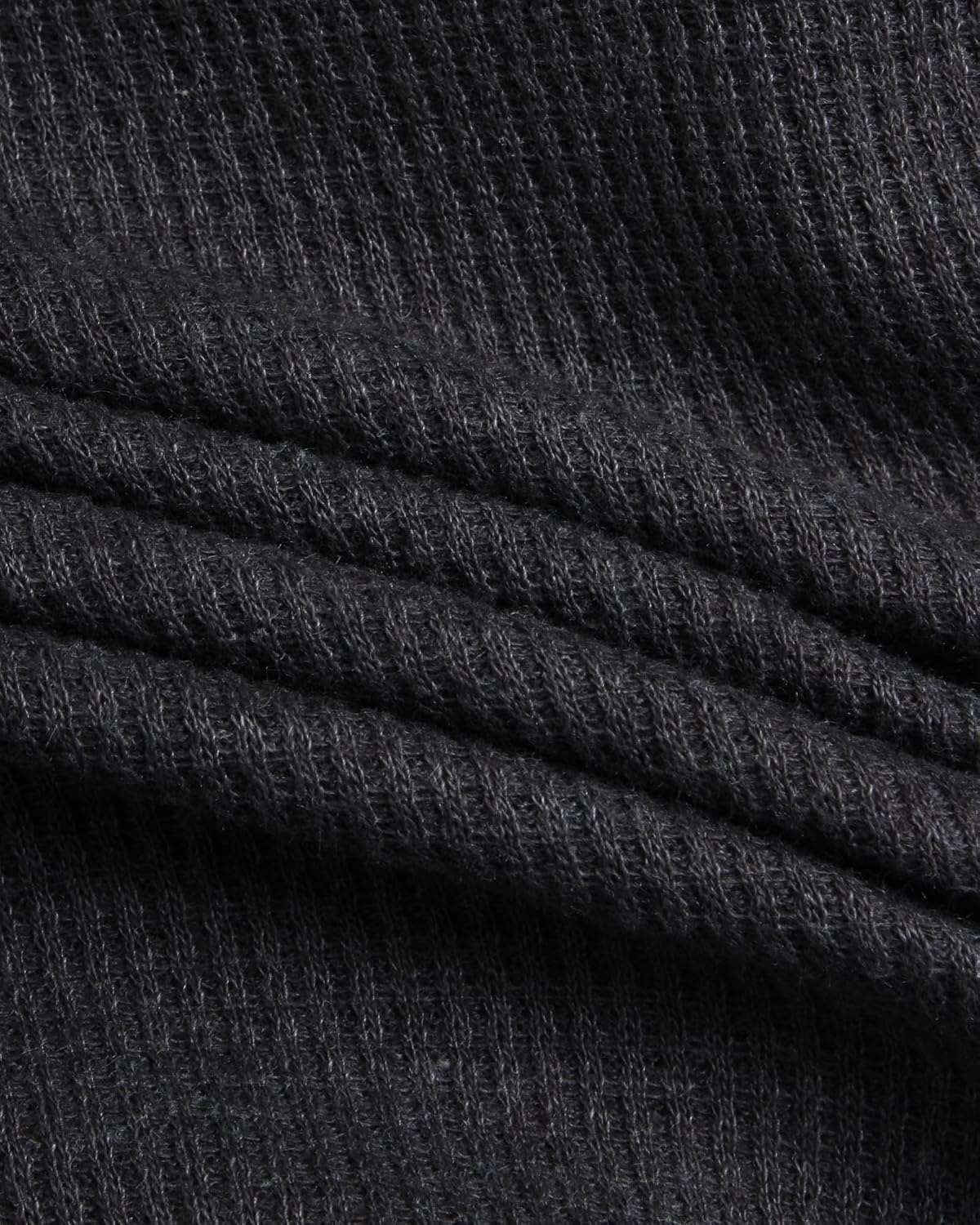 image:imageLucky Brand Mens Thermal Long Sleeve Waffle Henley Shirt Pajama SleepwearCharcoal Heather Grey