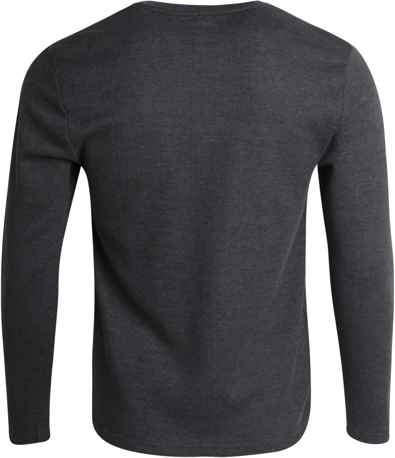 image:imageLucky Brand Mens Thermal Long Sleeve Waffle Henley Shirt Pajama SleepwearCharcoal Heather Grey