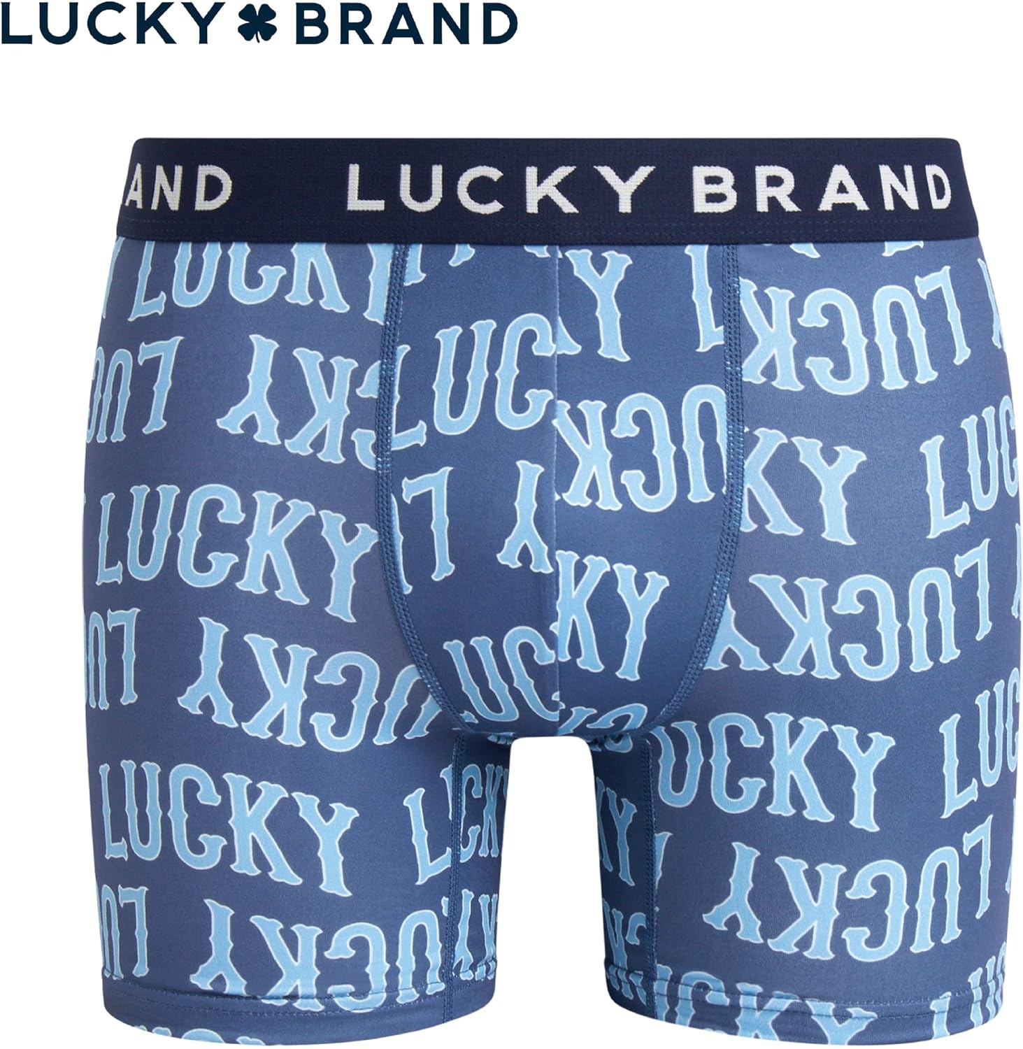 image:imageLucky Brand Mens Underwear Boxer Briefs 7 Pack Soft Stretch TagFree BoxersIndigo PrintsMood IndigoEarth RedVintage Indigo