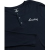 Lucky Brand Mens Pajama Set Long Sleeve Tee and Pajama Pants, 30” Inseam(Total Eclipsemood Indigo Plaid)