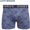 Lucky Brand Mens Underwear Boxer Briefs – 3 Pack Soft Cotton Blend Boxers for Men with Functional Fly Pouch, 6″ Inseam(Navy/Grey)