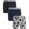 Grey Heather/Grey Print/Mood Indigo