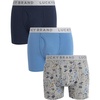 Indigo/Grey Heather Print/Coronet Blue