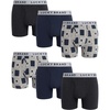 Grey Heather/Grey Print/Mood Indigo