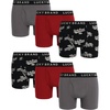 Medium Grey/Jet Black Print/Red Ochre